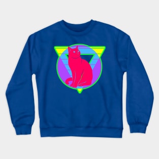 Retro style design with Cat Crewneck Sweatshirt